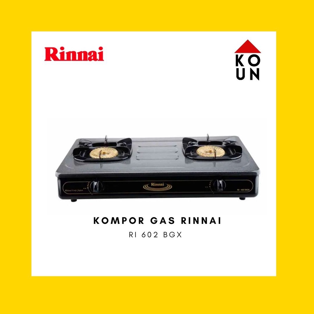 Jual KOMPOR GAS RINNAI RI602 BGX / RI 602 BGX / RI602BGX / RI602BGX
