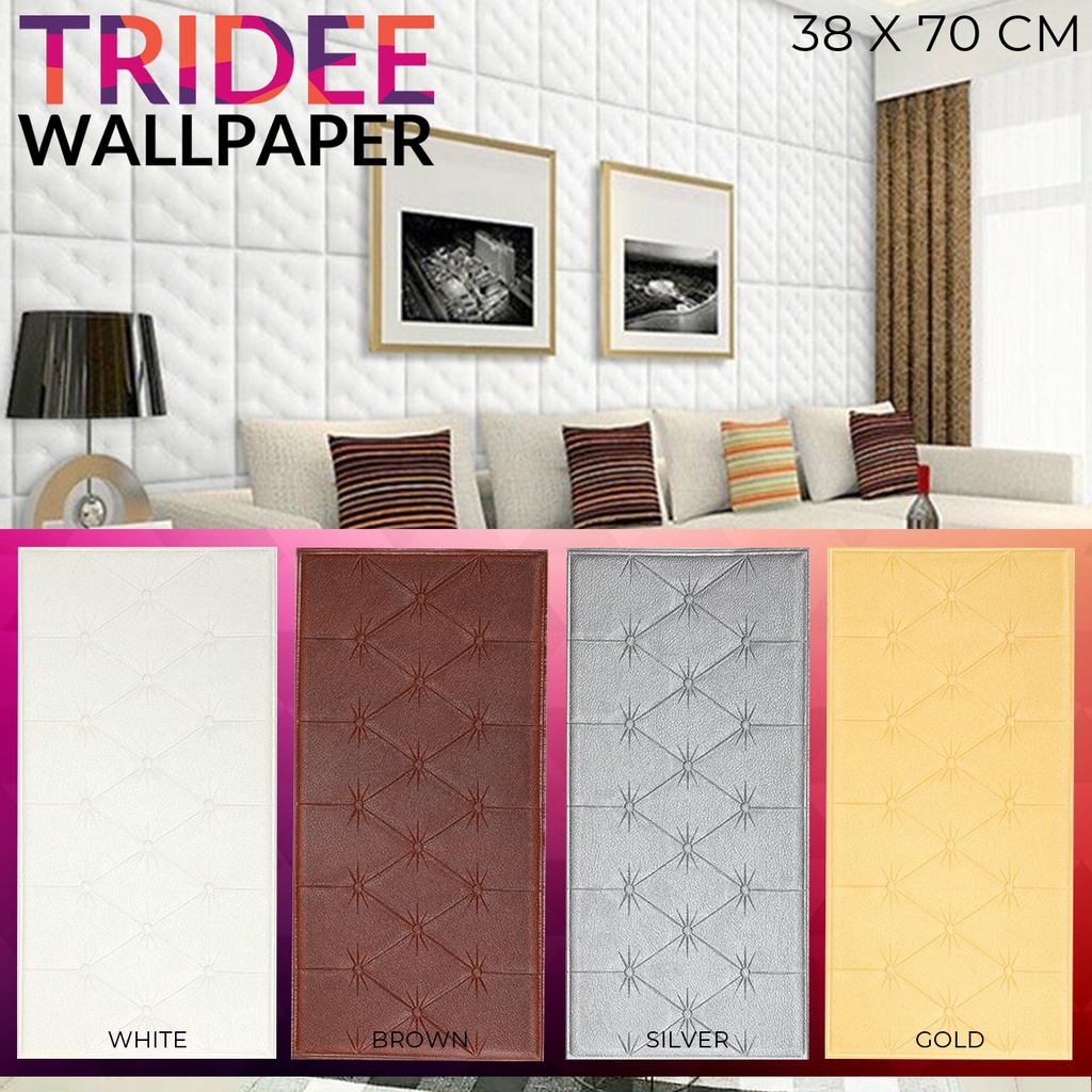 Jual Wallpaper Headboard Stiker Foam 3D TRIDEE HEADBOARD FOAM