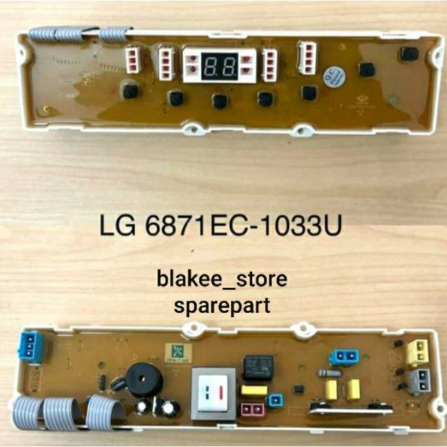 Jual MODUL PCB MESIN CUCI LG TURBO DRUM WFL801 TC part code LG 6871EC