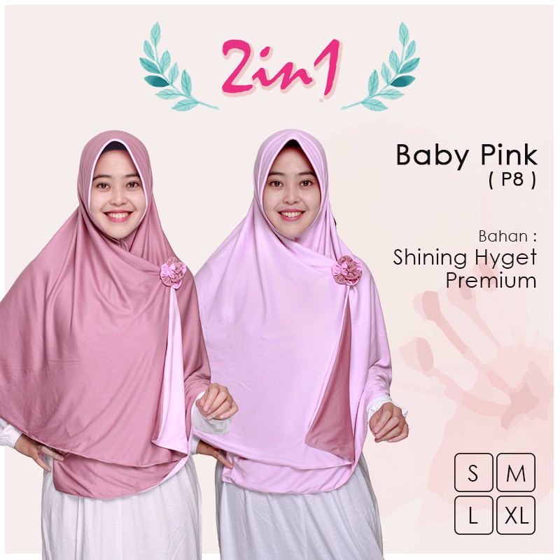 Jilbab Bolak Balik Pricilla Malang Voal Motif