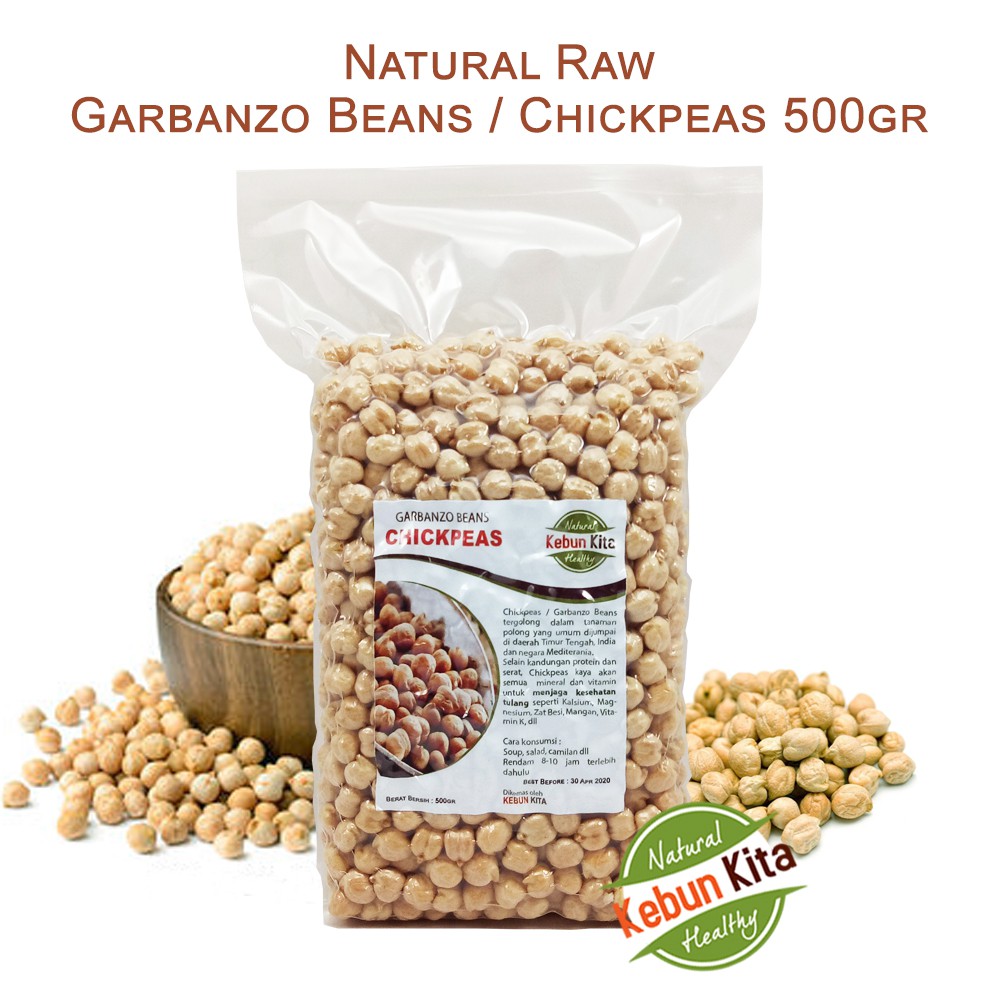 Kacang Arab / Garbanzo / Chickpeas 500gr (Raw / Mentah) Shopee Indonesia
