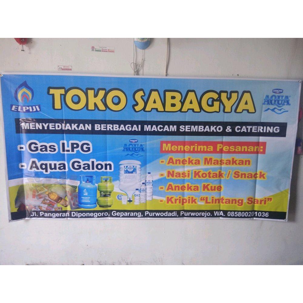 Spanduk Toko Sembako Unik gambar spanduk