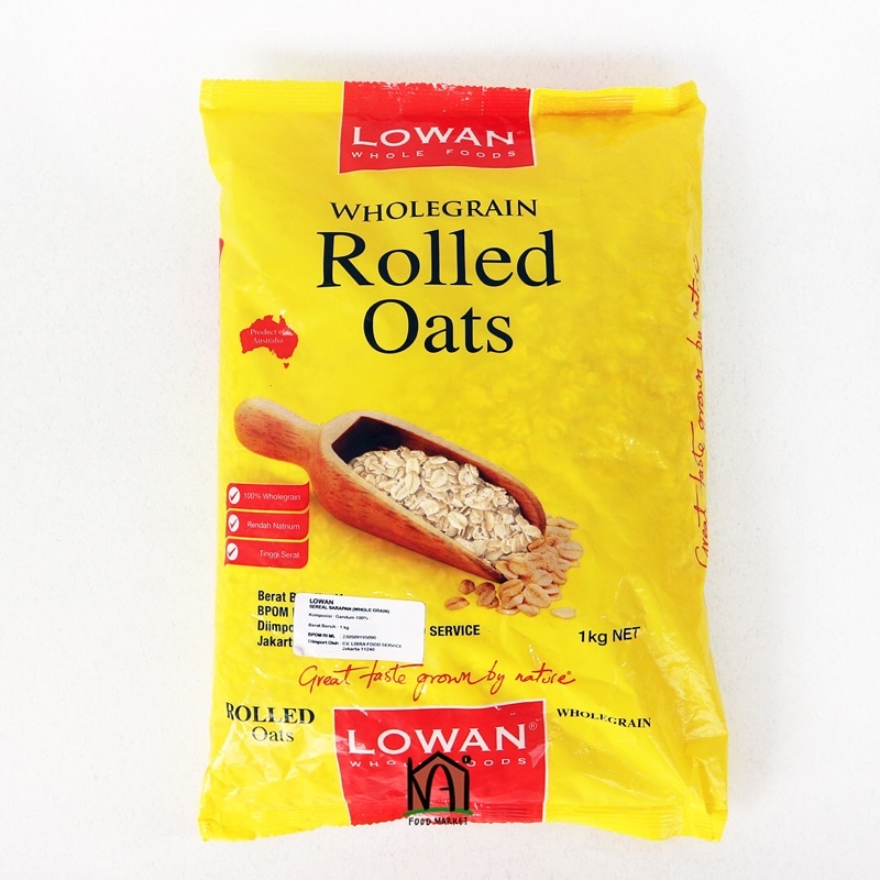 Jual [READY] Lowan Wholegrain Rolled Oats 1kg Shopee Indonesia
