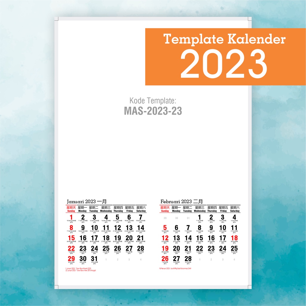 19 januari 2023 Jual Kalender Cina Jawa 2023 - Mas-2023-23 Indonesia|Shopee Indonesia
