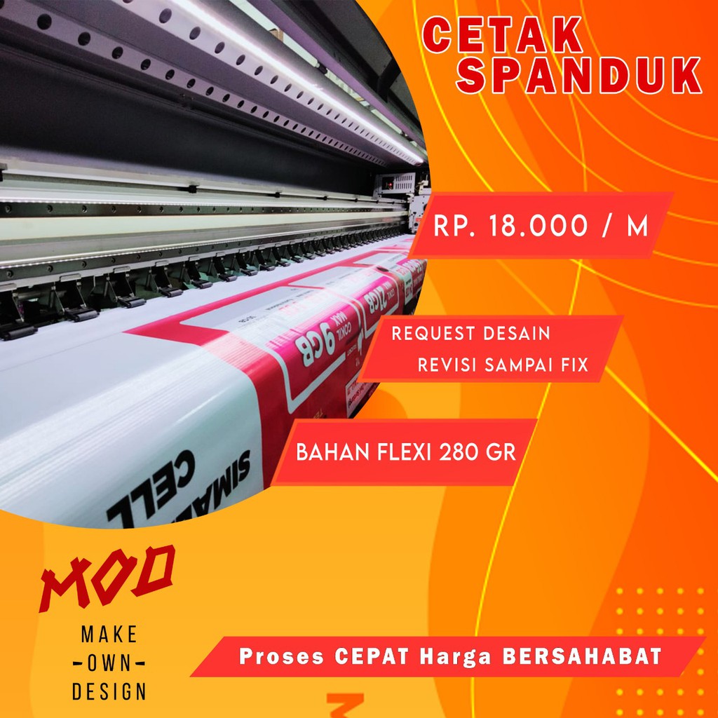 CETAK SPANDUK BANNER BALIHO BAHAN FLEXI 280 gr Request Design