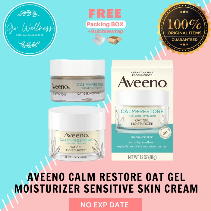 Jual Aveeno Calm Restore Oat Gel Facial Moisturizer Sensitive Skin Cream Shopee Indonesia