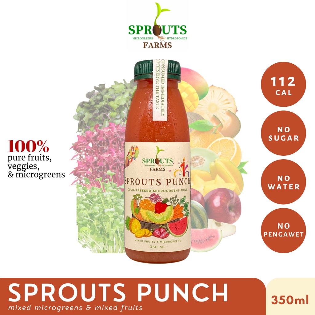 Jual Sprouts Farms Juice SPROUTS PUNCH 350ml (ColdPressed MICROGREENS