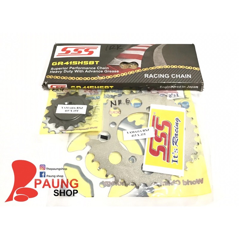 Jual Gear Set SSS 415/110L HSBT RX King/Jupiter/Vega/Fiz R/MX 31T 35T