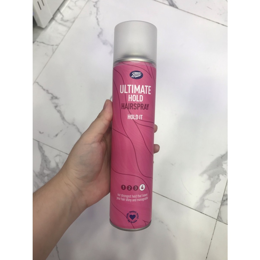 Jual Boots Ultimate Hold Hairspray Hair Spray Styling Rambut Hold It 300ml Original UK Shopee