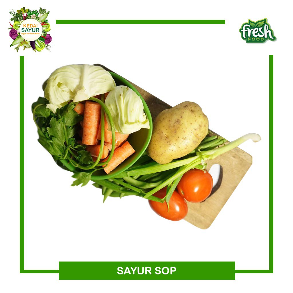 Paket Sayur Sop Lengkap Siap Masak Segar Gerai Sayur Segar Depok