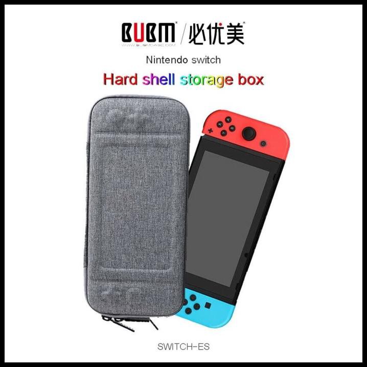 Jual Bubm Nintendo Switch Es Pouch Hard Shell Travel Case Storage Bag Grey | Shopee Indonesia