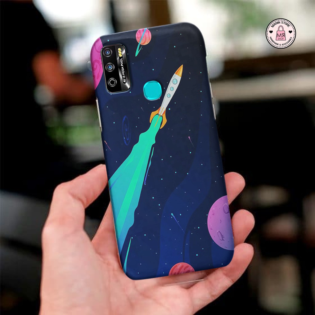 Marinstore Casing Infinix hot 9 play Fashion case Astronot softcase