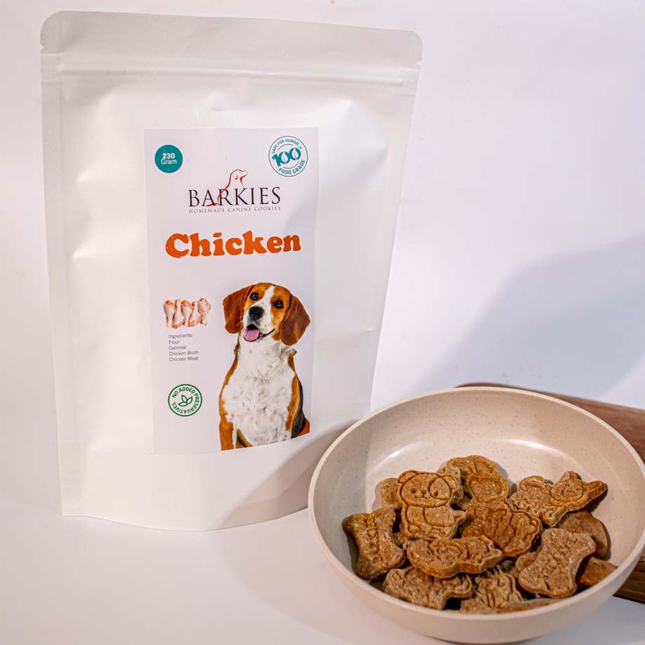 Jual Homemade Dog Snack Snack Anjing Barkies Chicken Rasa Ayam 230Gram