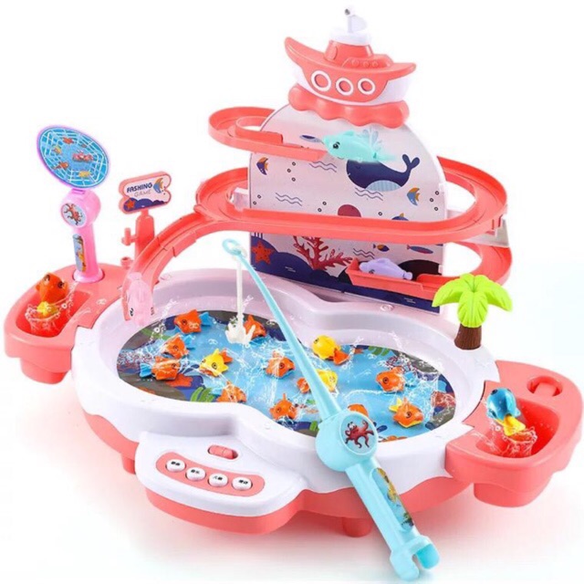 Jual [Semuajual] Mainan Pancingan 3 In 1 Pancingan Ikan Magnet Seluncuran Dolphin Dan Mini Piano Terbaru | Shopee Indonesia