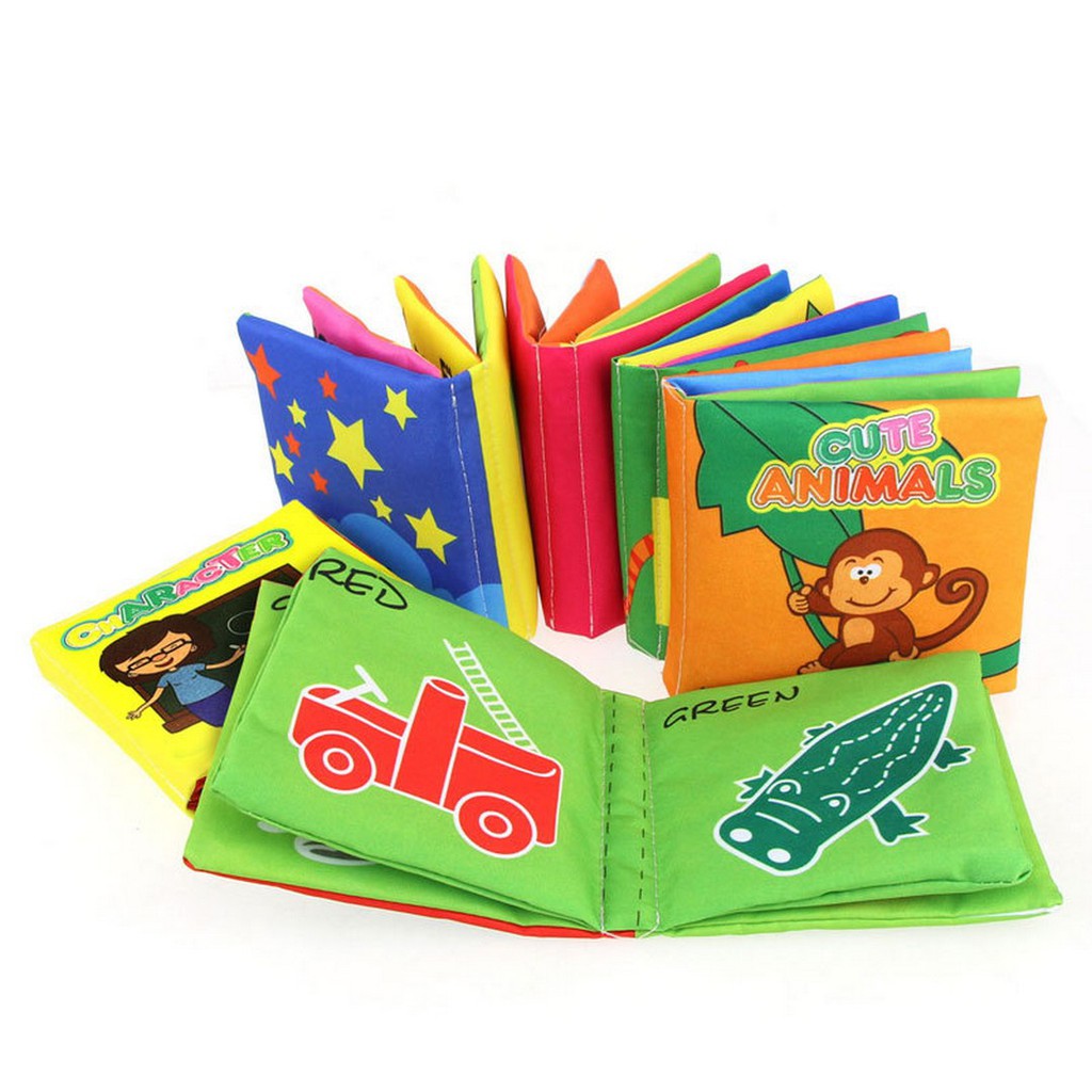 Jual Buku Bantal Kain Bahasa Inggris Mainan Edukasi Bayi Softbook