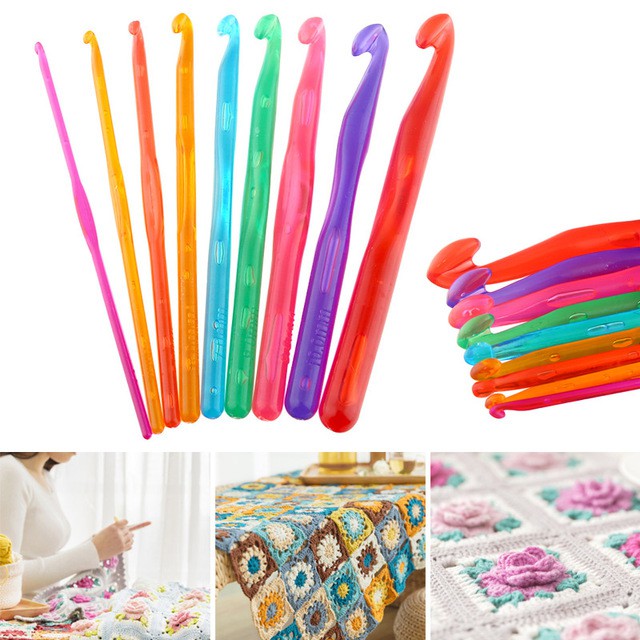 HAKPEN / ALAT RAJUT / JARUM RAJUT AKRILIK GAGANG PLASTIK
