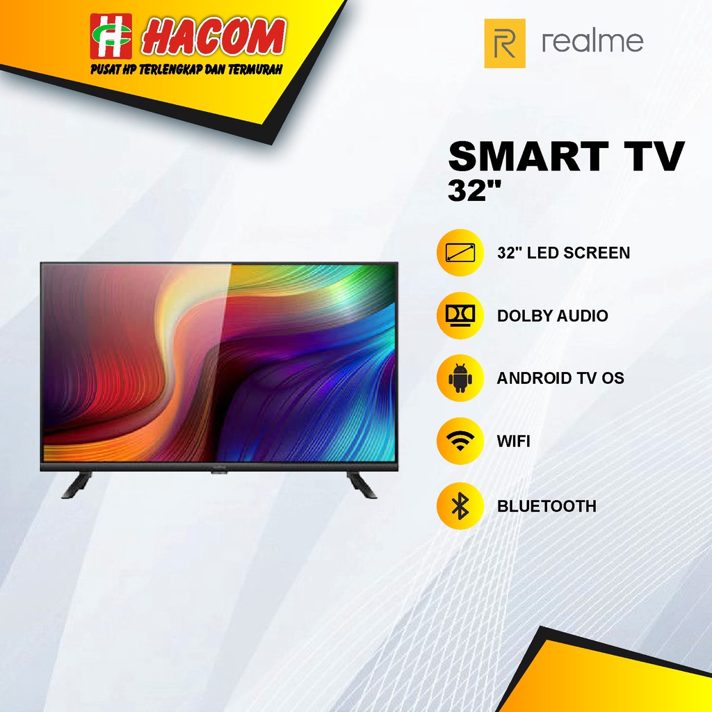Jual Realme Smart TV 43" inch / 32" inch Garansi Resmi Realme Android TV (PACKING KAYU