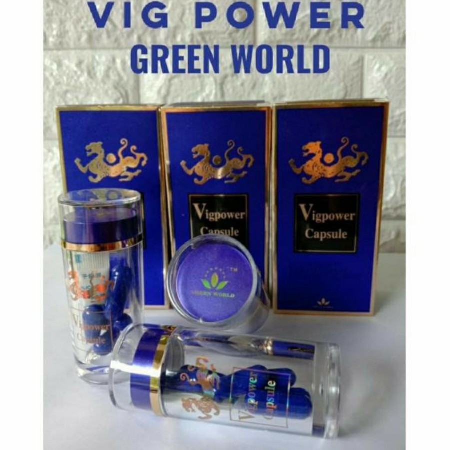 Jual VIG POWER CAPSULE GREEN WORLD ISI 6/OBAT PRIA PERKASA Shopee