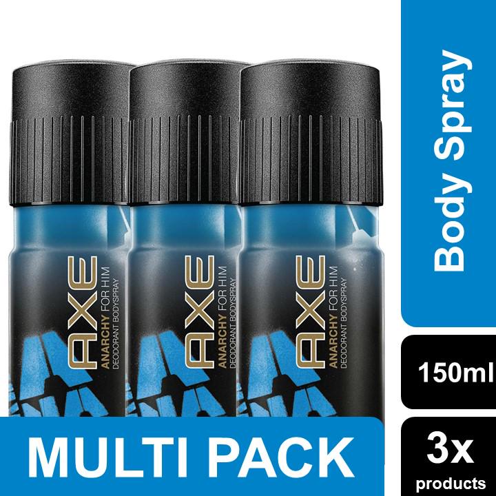 Jual Axe Deodorant Bodyspray Anarchy For Him Multipack 3 x 150 mL