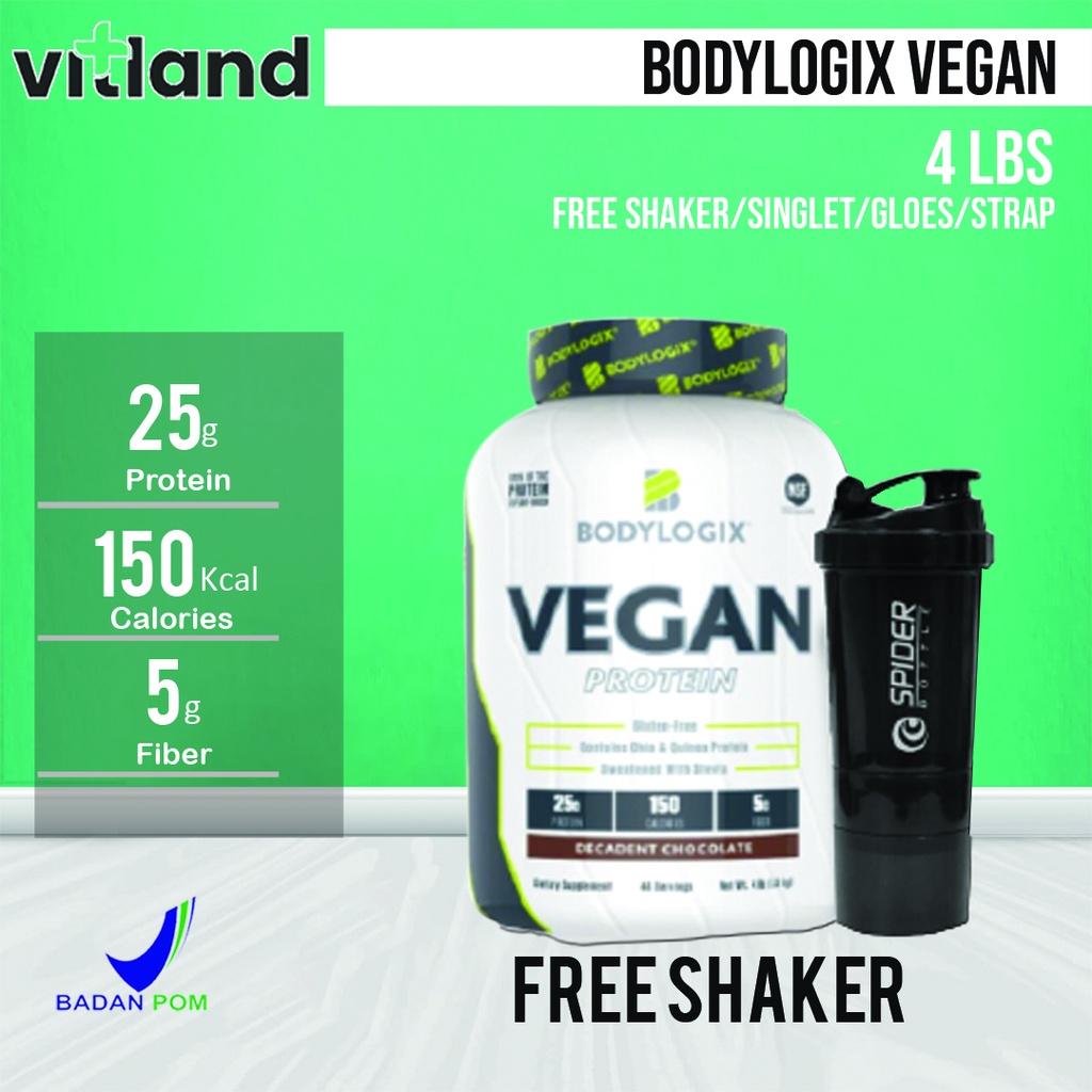 Jual Bodylogix Vegan Protein 4 Lbs BPOM CERTIFIED Vegan Whey protein
