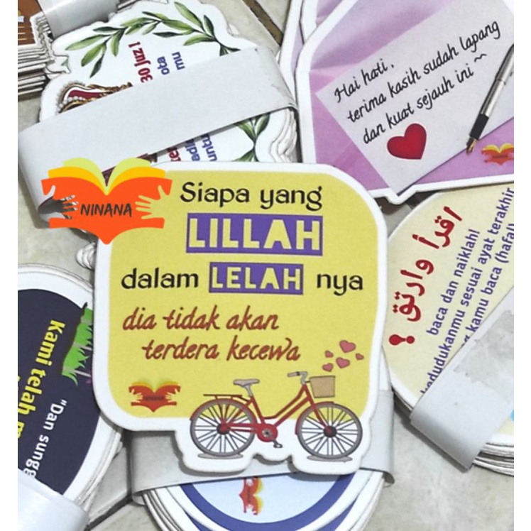 Jual Stiker Quotes Sticker Motivasi Islam Stiker Aesthetic Indonesia|Shopee Indonesia