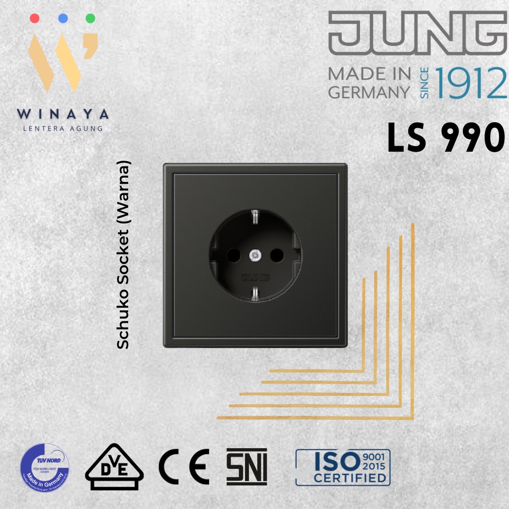 Jual Jung Ls 990 Plastic - Schuko Socket (Warna) | Shopee Indonesia