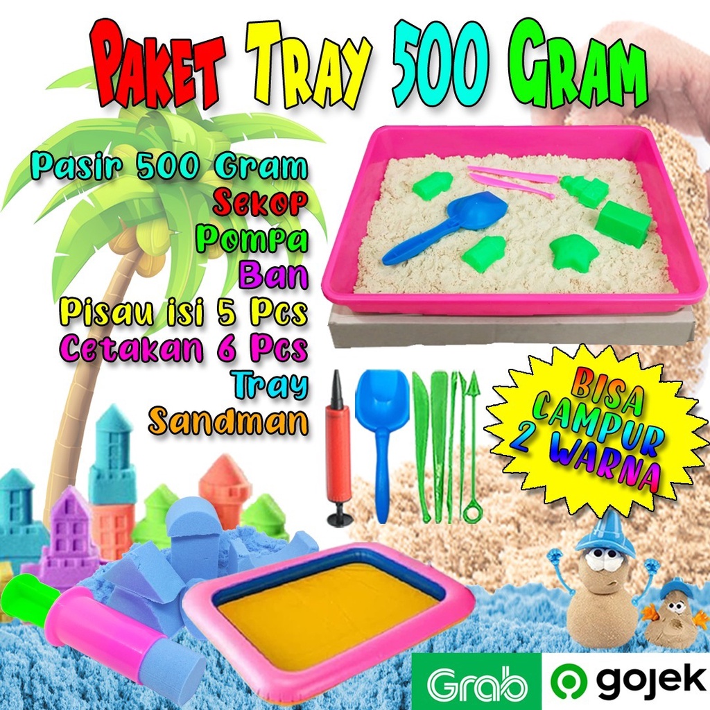 Jual Pasir Mainan Anak Sintetis Le Sand Paket Tray 500 Gram Indonesia|Shopee Indonesia