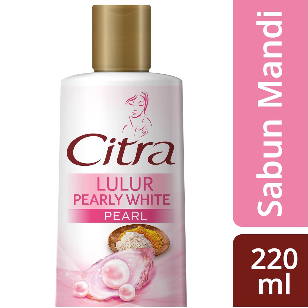 Citra Lulur Pearly White Liquid Body Wash Botol 220 ml