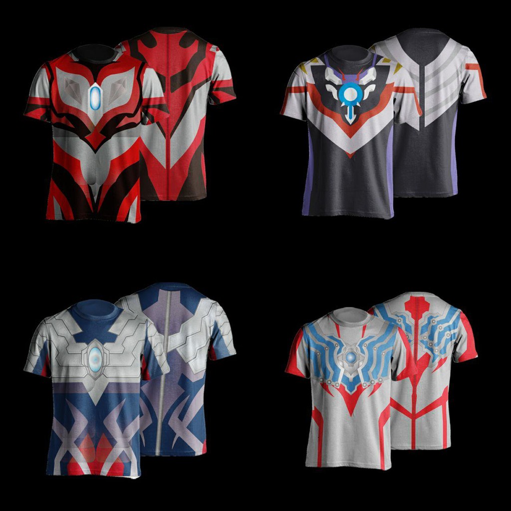 BAJU KAOS TSHIRT ULTRA ULTRAMAN TAIGA GEED ZERO ROSSO BLU VICTORY ORB