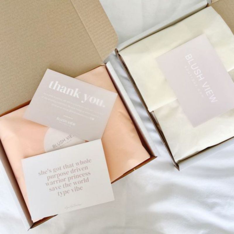 THANK YOU CARD KARTU UCAPAN TERIMA KASIH CUSTOM AESTHETIC