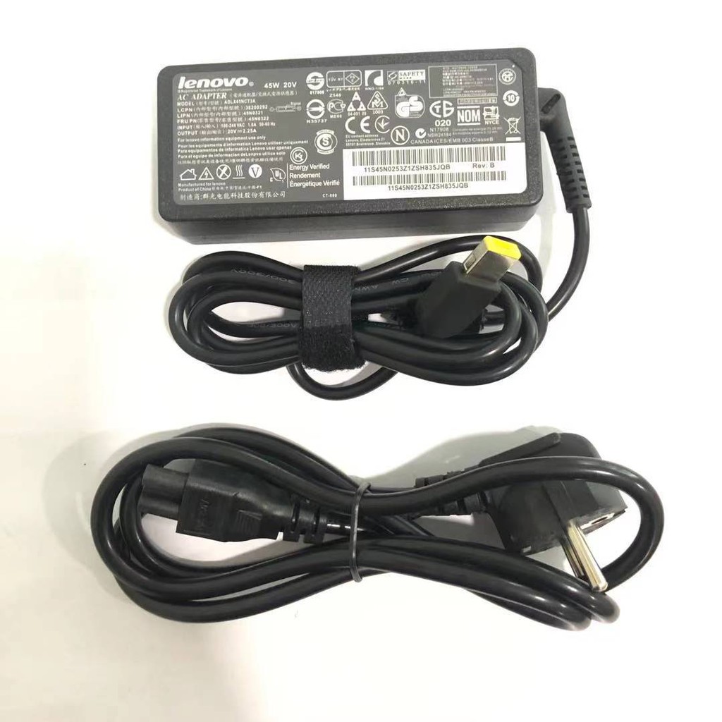 ORIGINAL adaptor charger laptop lenovo 20v 2.25a USB G50