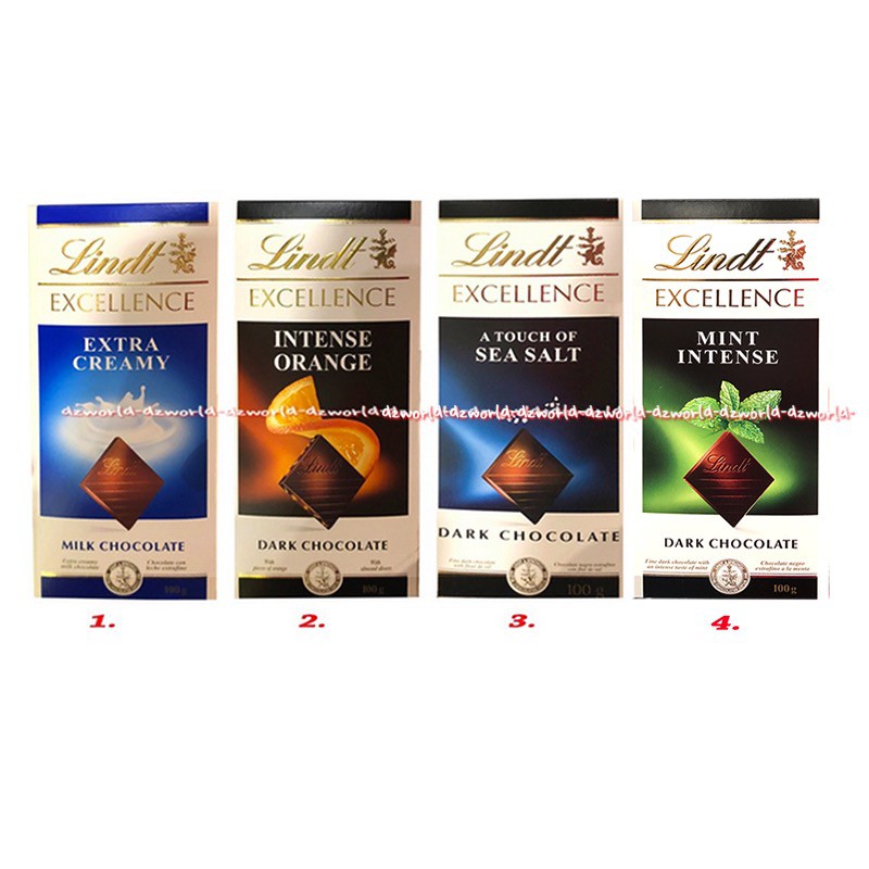 Lindt Excellence A Touch Of Sea Salt Dark Chocolate 100gr Coklat Lint
