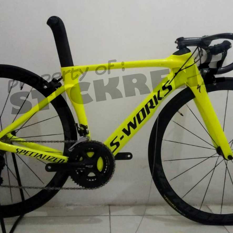 Jual Cutting Sticker Stiker Frame Sepeda Roadbike Mtb S-Works 01 Custom Indonesia|Shopee Indonesia