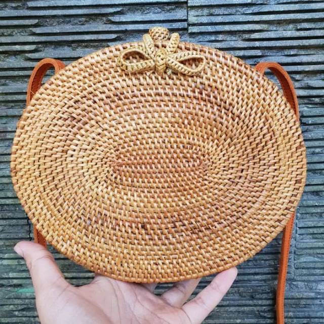 TAS ROTAN OVAL FULL ATE/KETAK/RUMPUT GUNUNG LOMBOK BALI RAISA PREMIUM GROSIR MURAH KUALITAS
