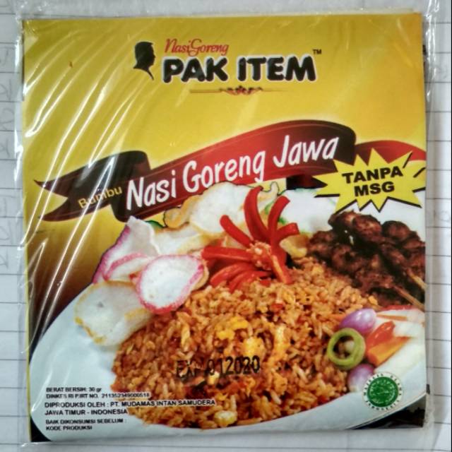 Bumbu nasi goreng / nasgor jawa pak item Shopee Indonesia