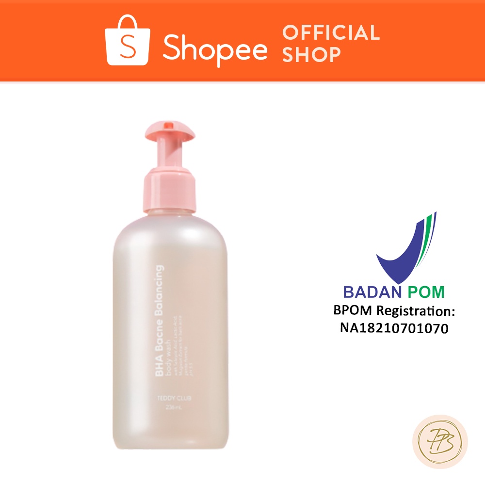 Jual Teddy Clubs BHA Bacne Balancing Body Wash 236ml Shopee Indonesia