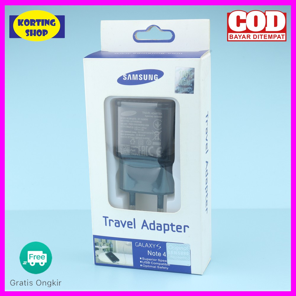 Jual Batok / Kepala Charger Fast Charging Samsung Note 4 5 8 S6 S7 S8 S9 J1 J2 J5 J7 Prime Pro Original | Shopee Indonesia