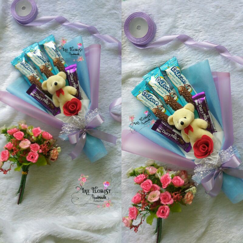 Jual Ready! Buket Coklat Dilan/ Coklat Dilan/ Snack Buket Coklat Dilan/Buket Dairymilk/ Buket Snack Dilan | Shopee Indonesia