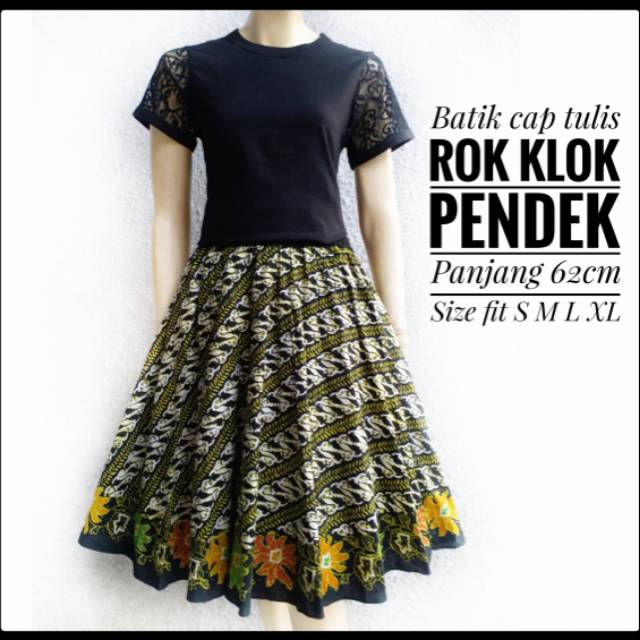 30+ Trend Terbaru Model Rok Payung Batik Pendek Poppy Rock