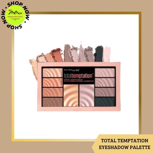 Jual Eyeshadow Maybelline Total Temptation Eyeshadow and Highlighter 2in1 Palette ORIGINAL