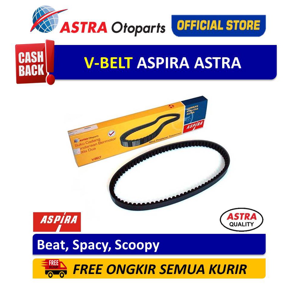 Vbelt Aspira ASTRA (Vbelt Only) untuk Motor Beat, Spacy