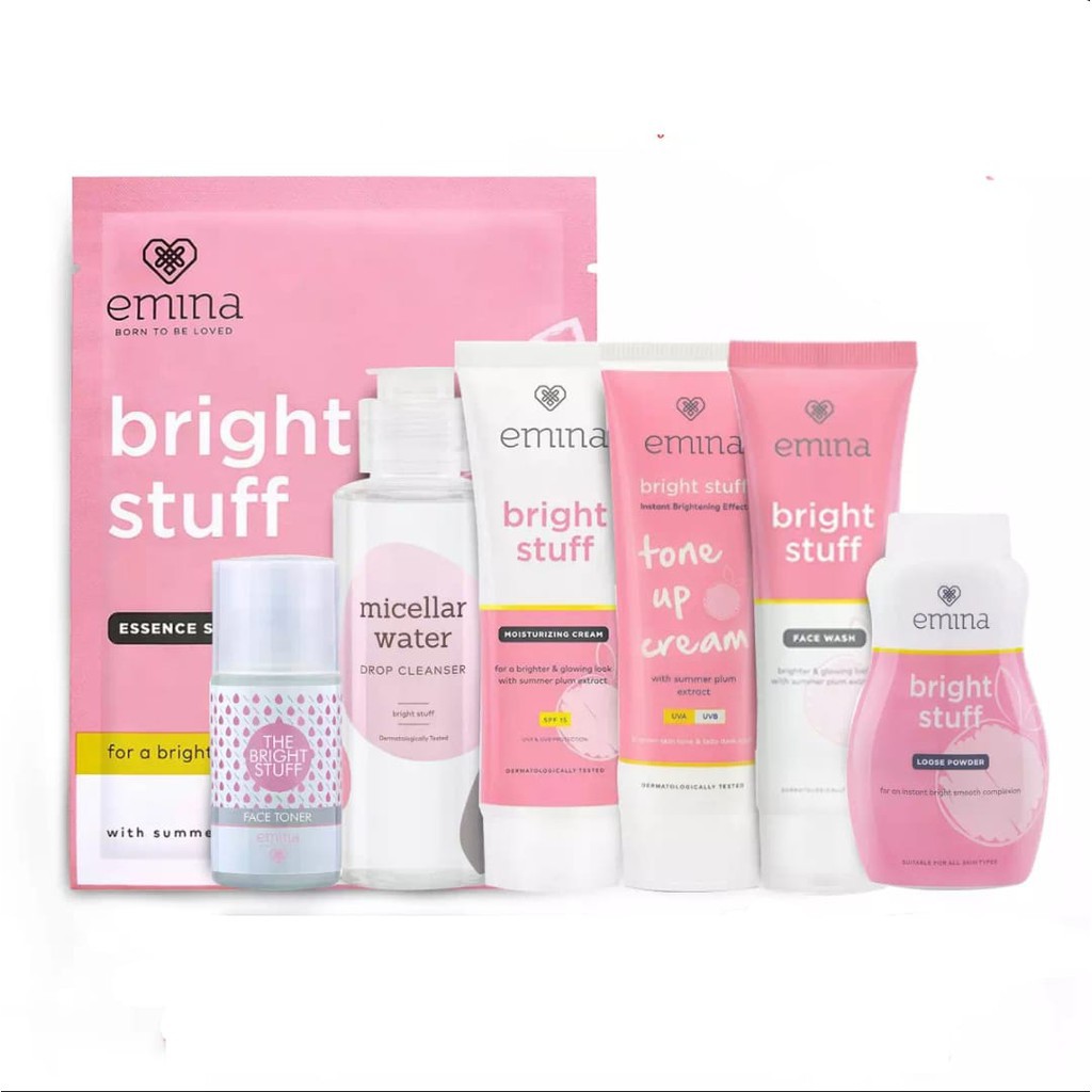 EMINA BRIGHT STUFF SERIES FACIAL WASH & MOISTURIZING CREAM EMINA SERUM