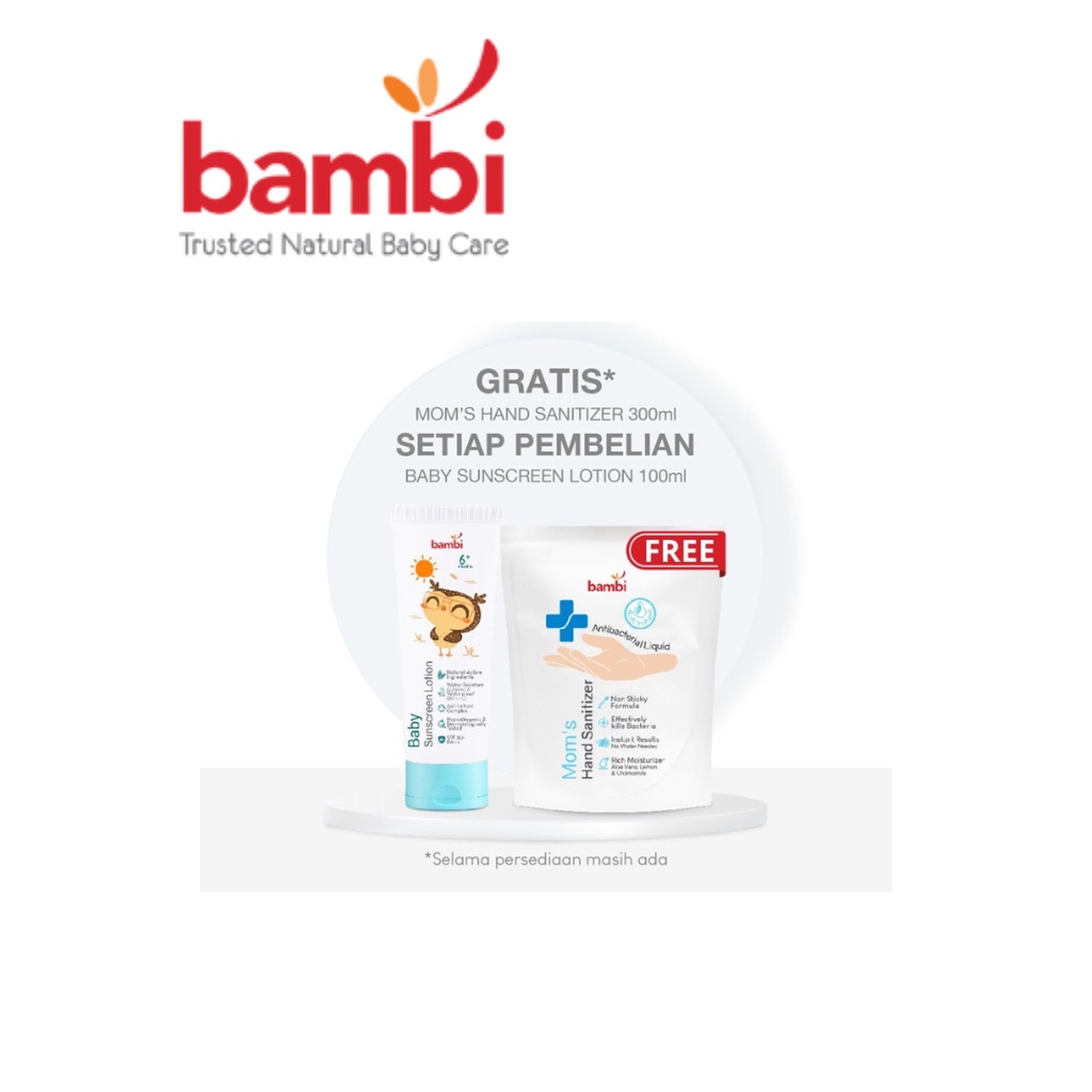 Jual Bambi Baby Sunscreen Lotion 100ml Sunblock Bayi Shopee Indonesia