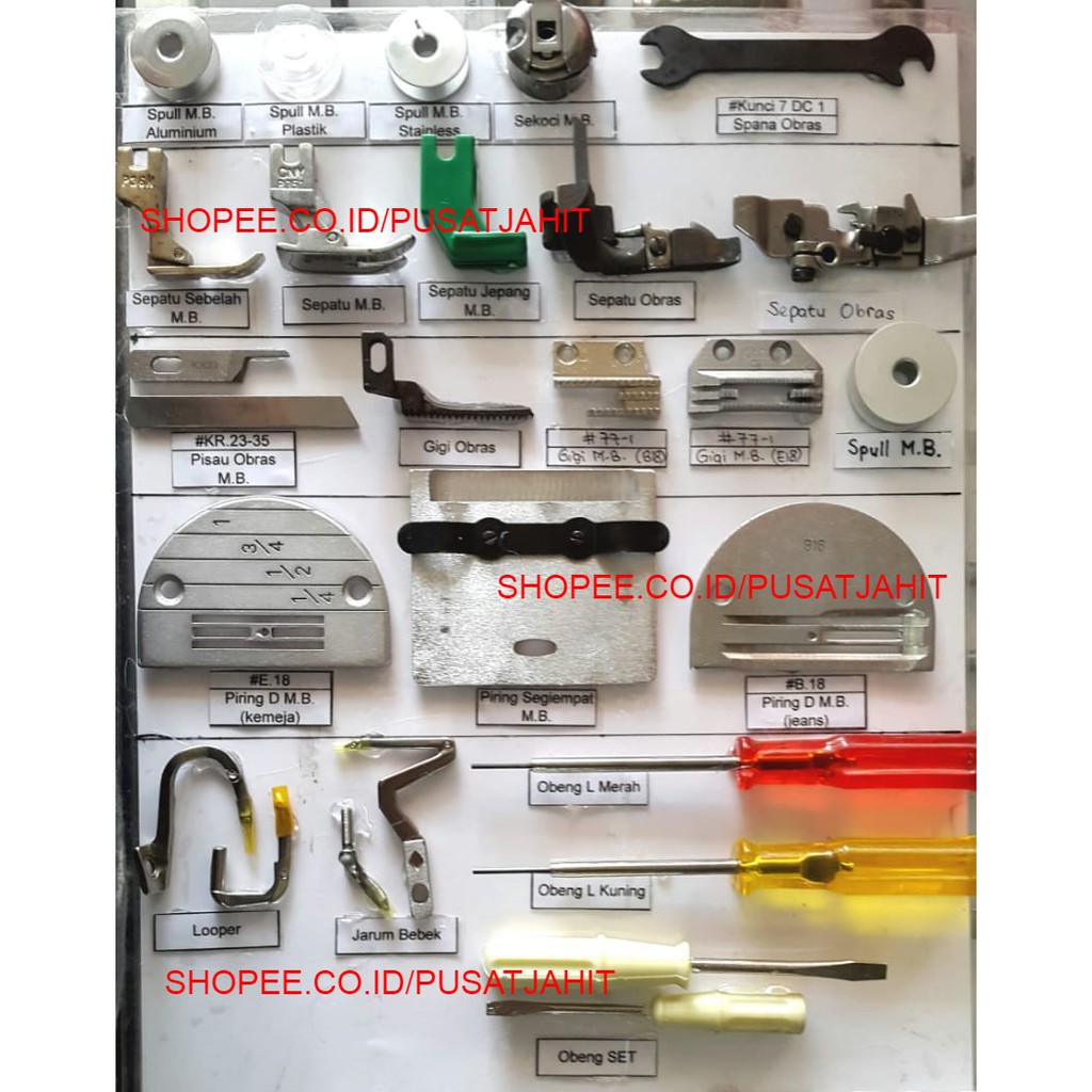 Nama Alat Komponen Mesin Jahit / Sparepart Mesin Jahit Klasik Singer Motor Mesin