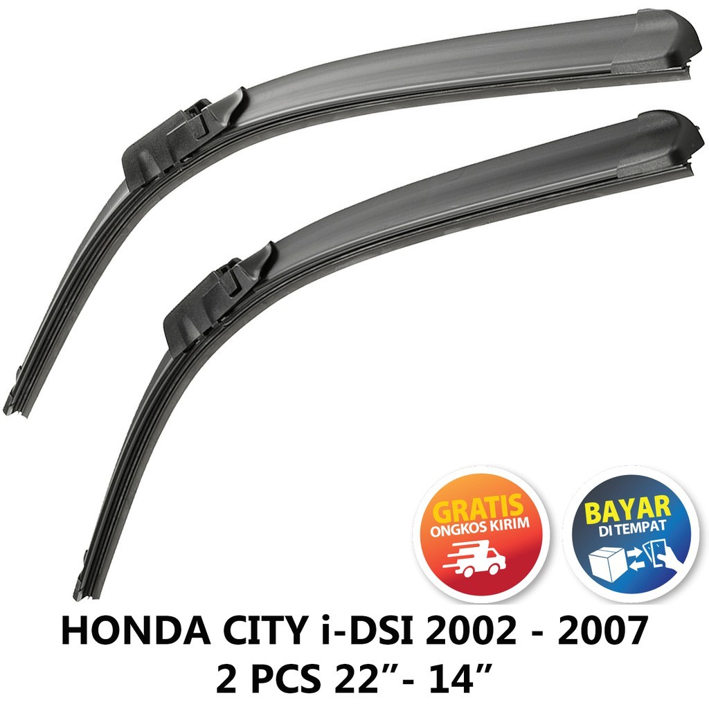 Jual (COD) PROMO Wiper Mobil Frameless Honda City iDSI 20022007 . Wiper City 20022007 . Wiper