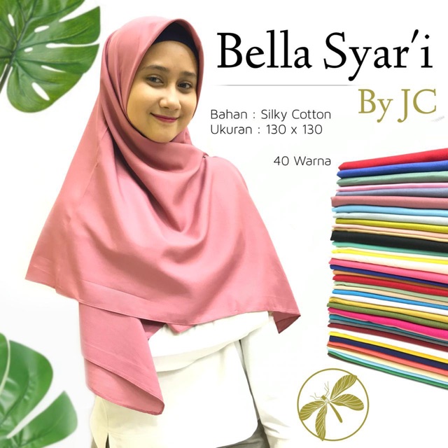 Jilbab Segi Empat Jumbo Shopee Voal Motif