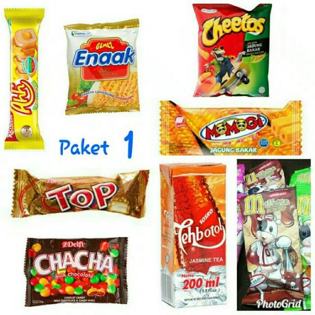 Snack Goodie Bag Ultah Anak Deretan Contoh