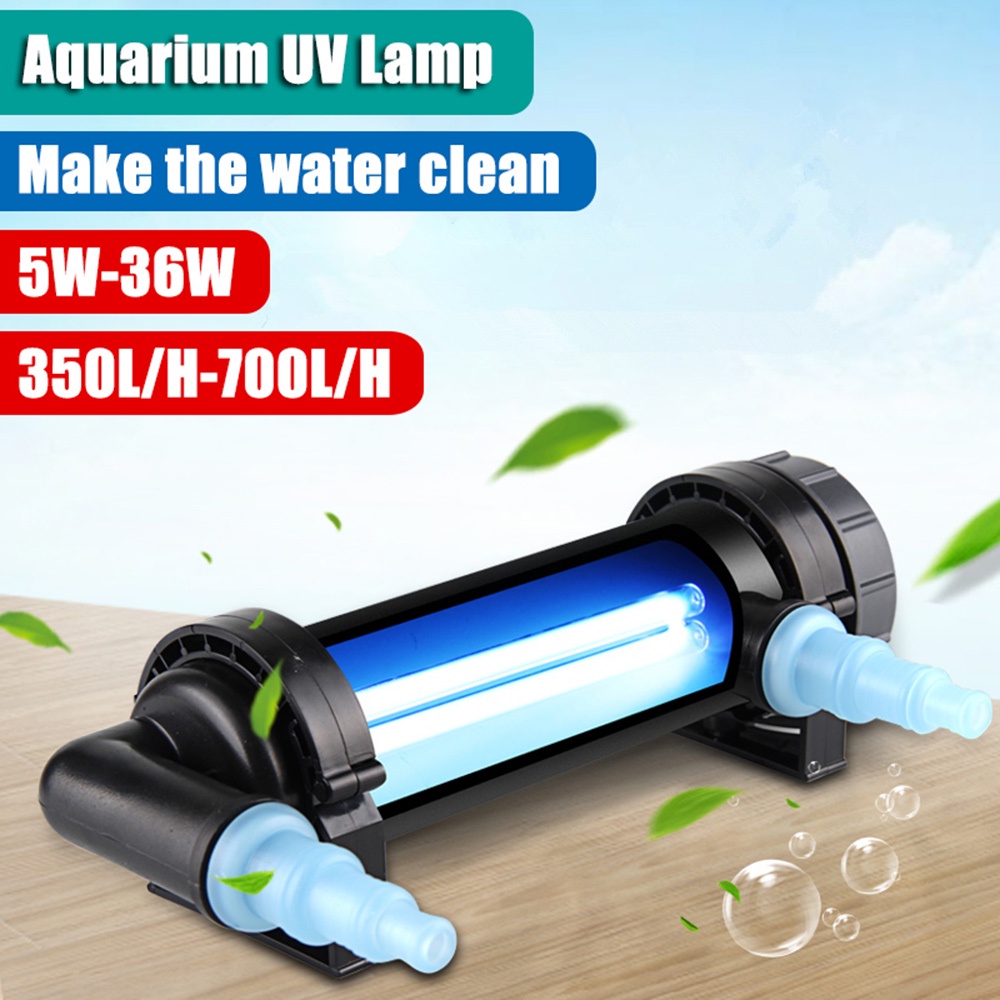 Jual 5W 36W Aquarium UV Sterilizer Lampu Eksternal Algae Cleaner
