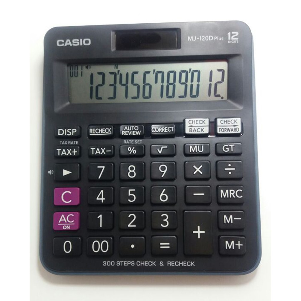 Jual Kalkulator CASIO MJ 120D PLUS Original 12 Digit Check and