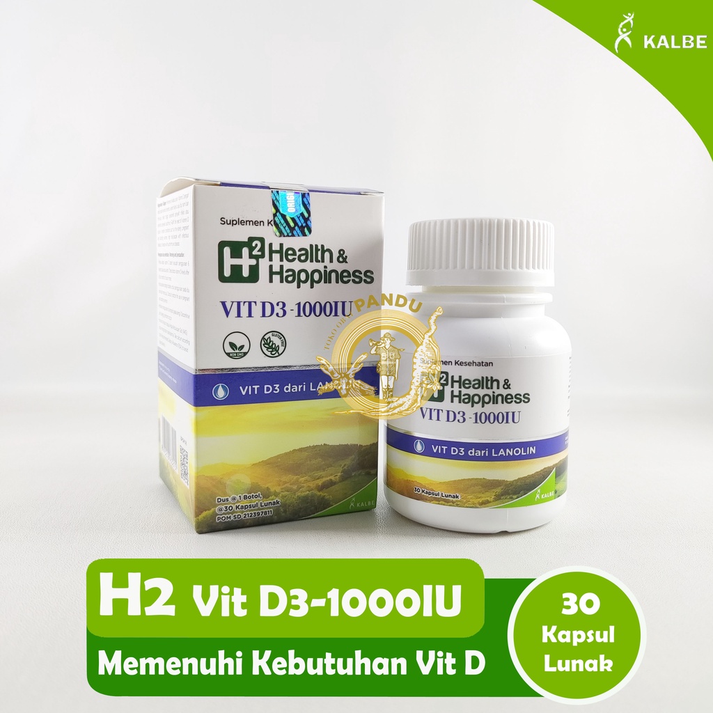 Jual H2 VIT D3 1000IU / VITAMIN D3 1000 IU Shopee Indonesia